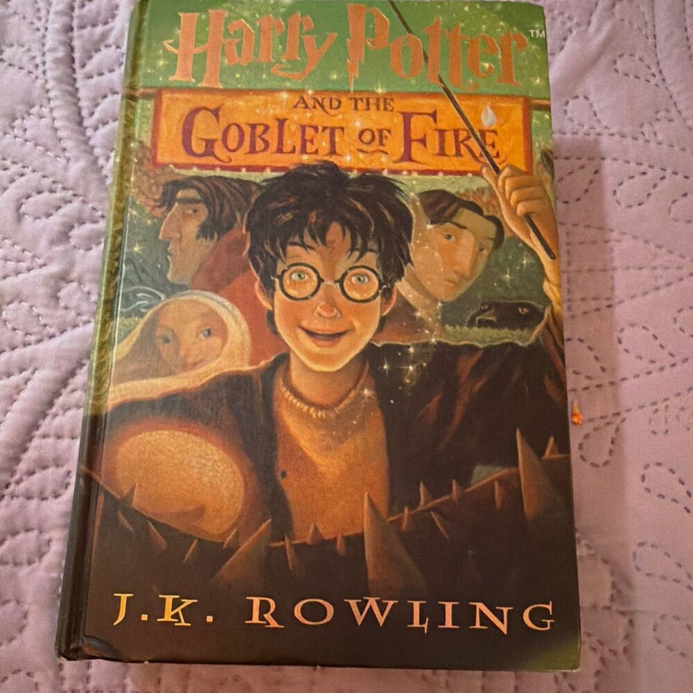 J.K. Rowling Harry Potter and the Goblet of Fire HC Large Type Inscribed